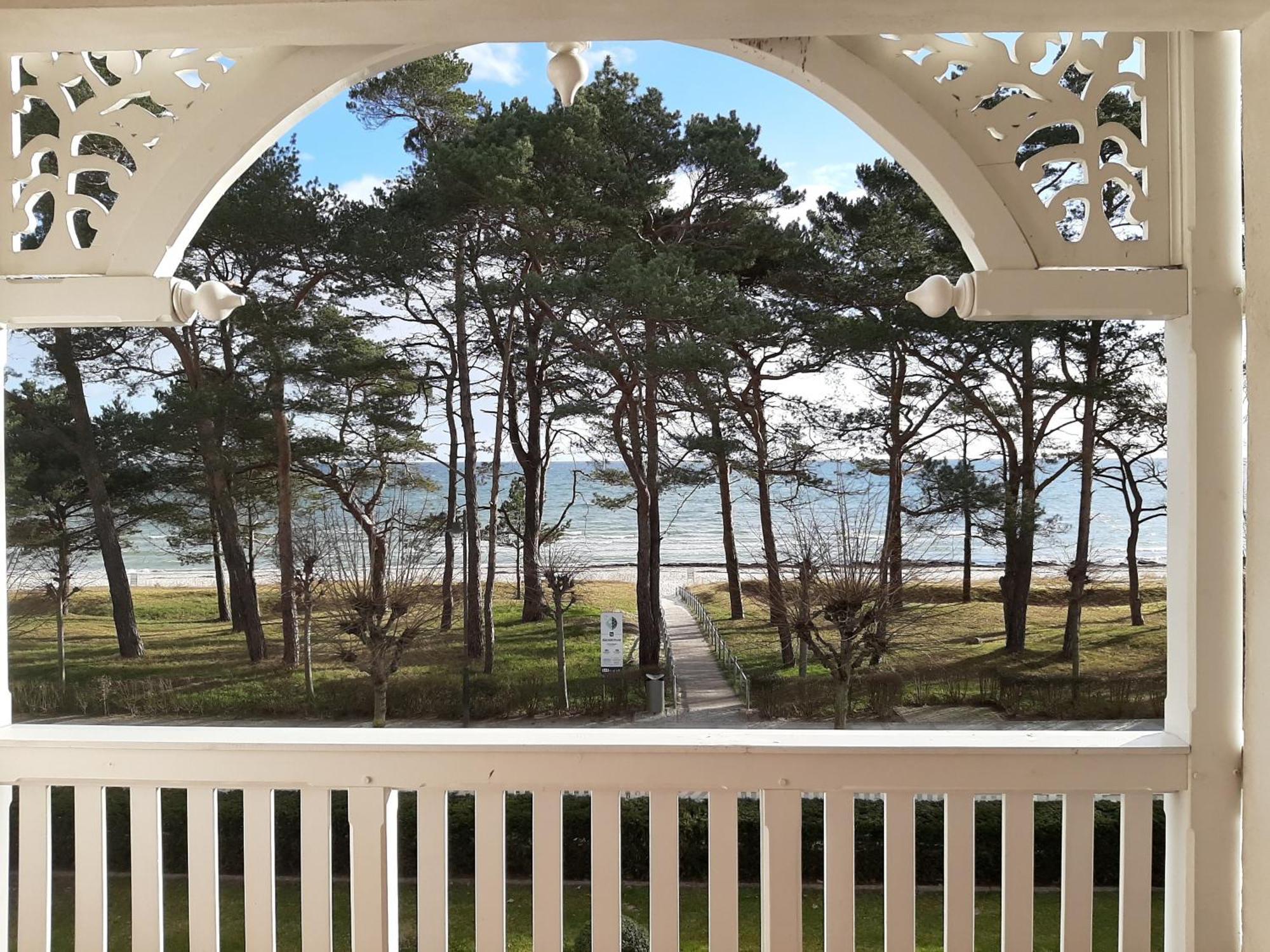 Ferienwohnung Ostseeblick In Der Villa Seeadler Binz Buitenkant foto